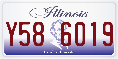 IL license plate Y586019