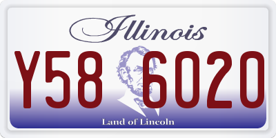 IL license plate Y586020