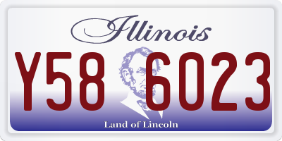 IL license plate Y586023