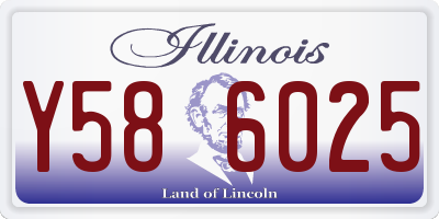 IL license plate Y586025