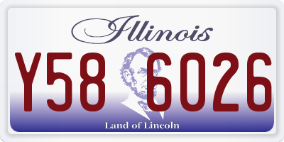 IL license plate Y586026