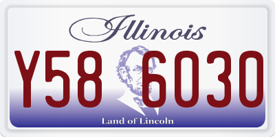 IL license plate Y586030