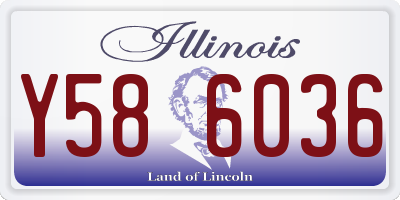 IL license plate Y586036