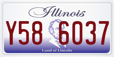 IL license plate Y586037