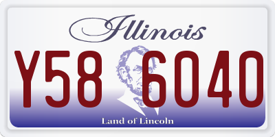 IL license plate Y586040