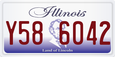 IL license plate Y586042