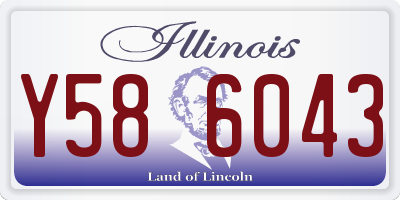 IL license plate Y586043