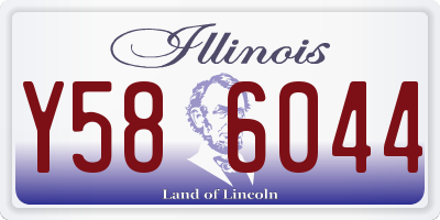 IL license plate Y586044