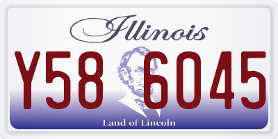 IL license plate Y586045