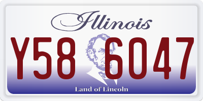 IL license plate Y586047