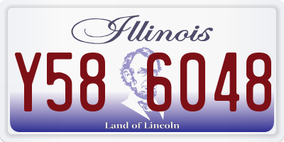 IL license plate Y586048