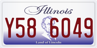 IL license plate Y586049