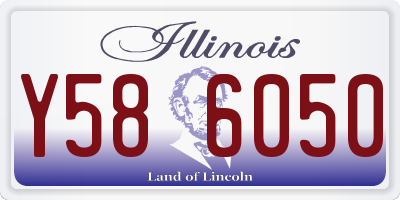 IL license plate Y586050