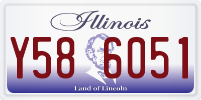 IL license plate Y586051