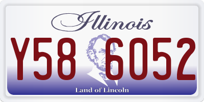 IL license plate Y586052