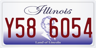 IL license plate Y586054
