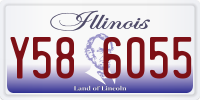 IL license plate Y586055