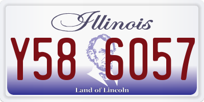 IL license plate Y586057