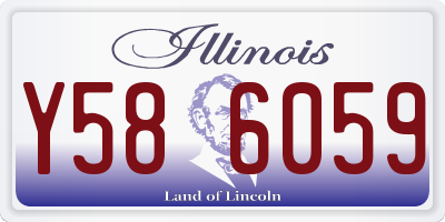 IL license plate Y586059