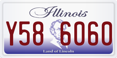IL license plate Y586060