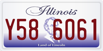 IL license plate Y586061