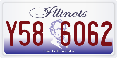 IL license plate Y586062