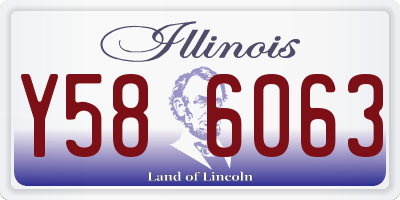 IL license plate Y586063
