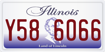 IL license plate Y586066