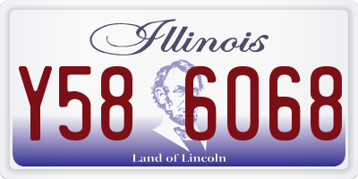 IL license plate Y586068