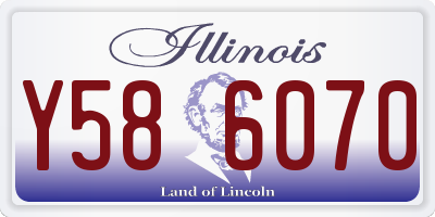 IL license plate Y586070