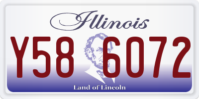 IL license plate Y586072