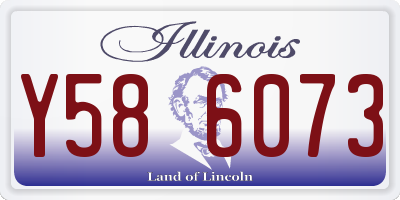 IL license plate Y586073