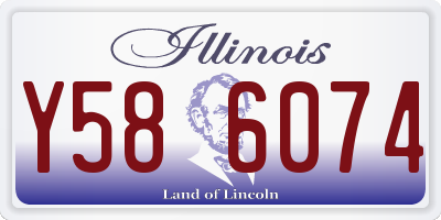 IL license plate Y586074