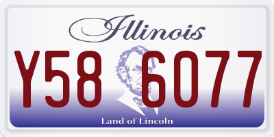 IL license plate Y586077