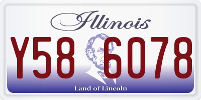 IL license plate Y586078