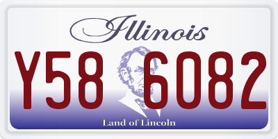 IL license plate Y586082