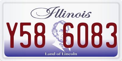 IL license plate Y586083