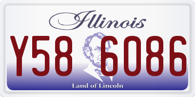 IL license plate Y586086