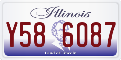 IL license plate Y586087