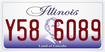IL license plate Y586089