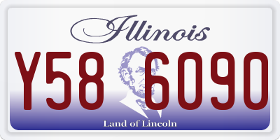 IL license plate Y586090