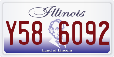IL license plate Y586092