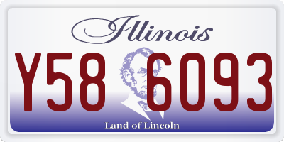 IL license plate Y586093