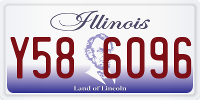 IL license plate Y586096