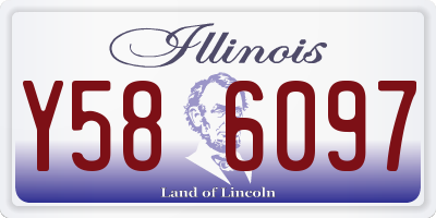 IL license plate Y586097