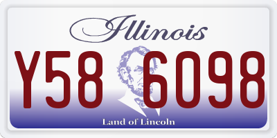 IL license plate Y586098