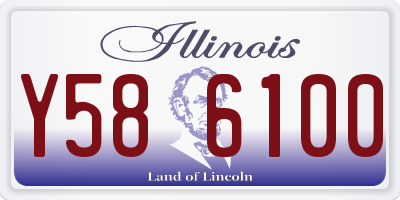 IL license plate Y586100