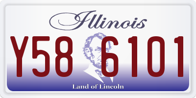 IL license plate Y586101