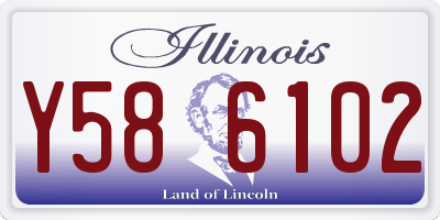 IL license plate Y586102