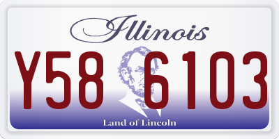 IL license plate Y586103